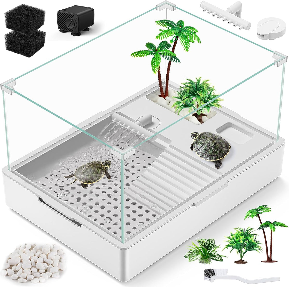 MoonOrange Turtle Tank Kit - Tank-M-15.7” x 11.8” x 10”