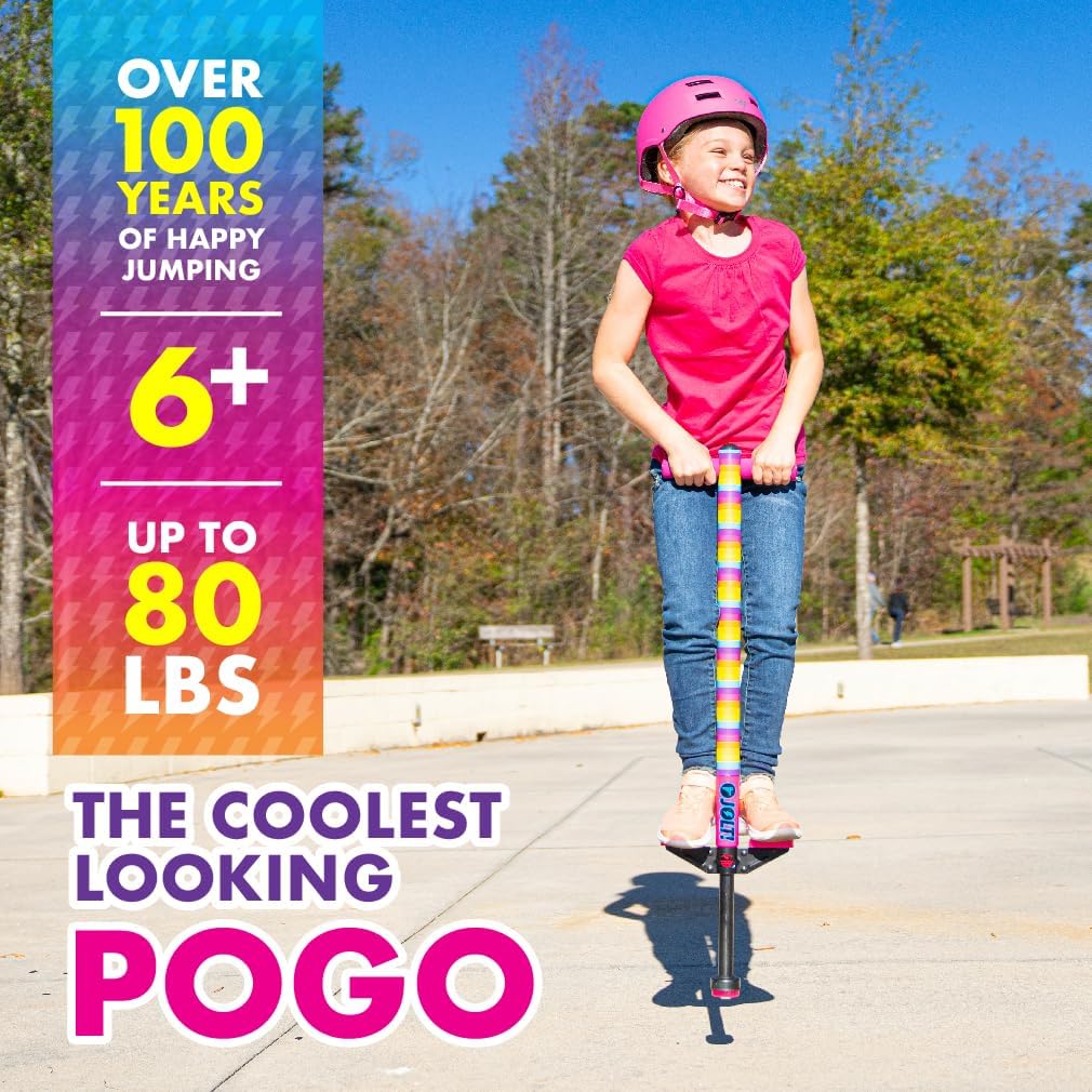 Flybar Jolt Pogo Stick for Kids - Rainbow - image 2