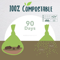 Dog Poop Bag with Handles, Compostable Pet Waste Bags, Easy-Tie - 240 Bags / Poop Bags - image 2