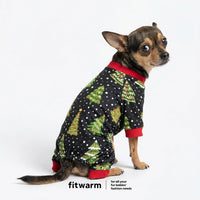 Fitwarm Funny Duck Dog Pajamas - Christmas Tree / Medium - image 2
