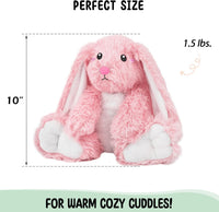 Bunny Microwavable & Weighted Stuffed Animals - Pink Bunny - image 3