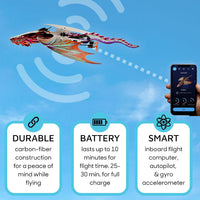 POWERUP 4.0 Dragon Paper Airplane Kit Smartphone App Controlled RC - Dragon Kit - image 4