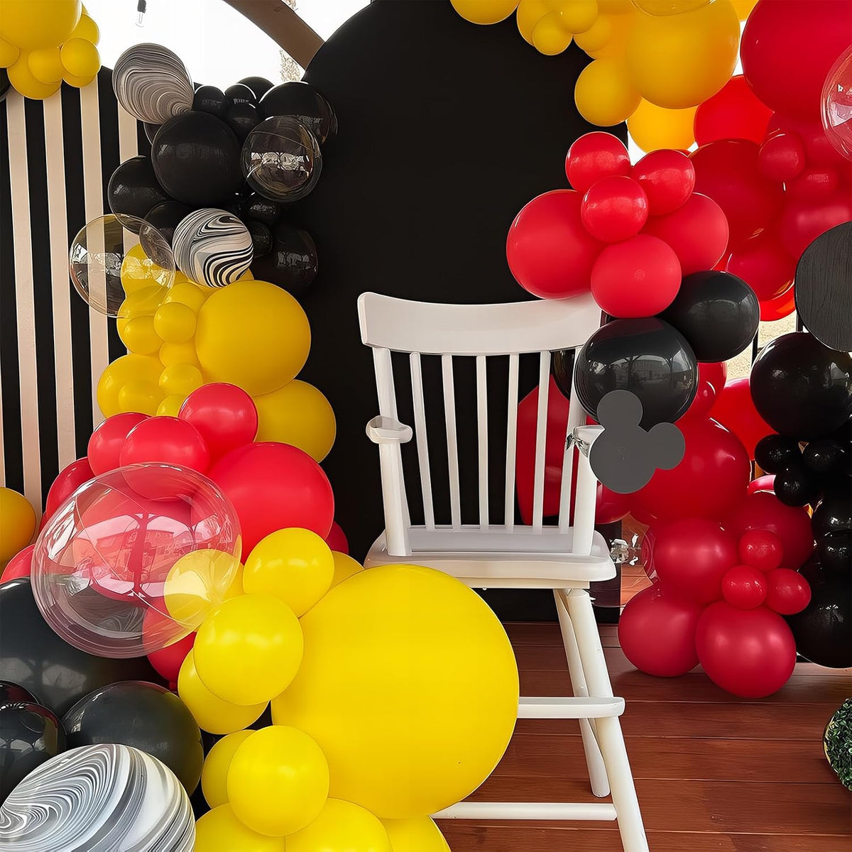 Sage Green Brown Balloons - Red Yellow Black - image 3