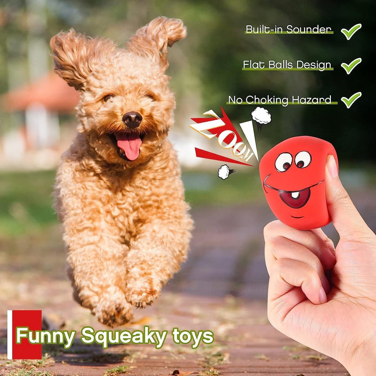 Squeaky Dog Toys Latex Rubber Soft Dog Squeaky Toys Squeaky Chewing - image 3