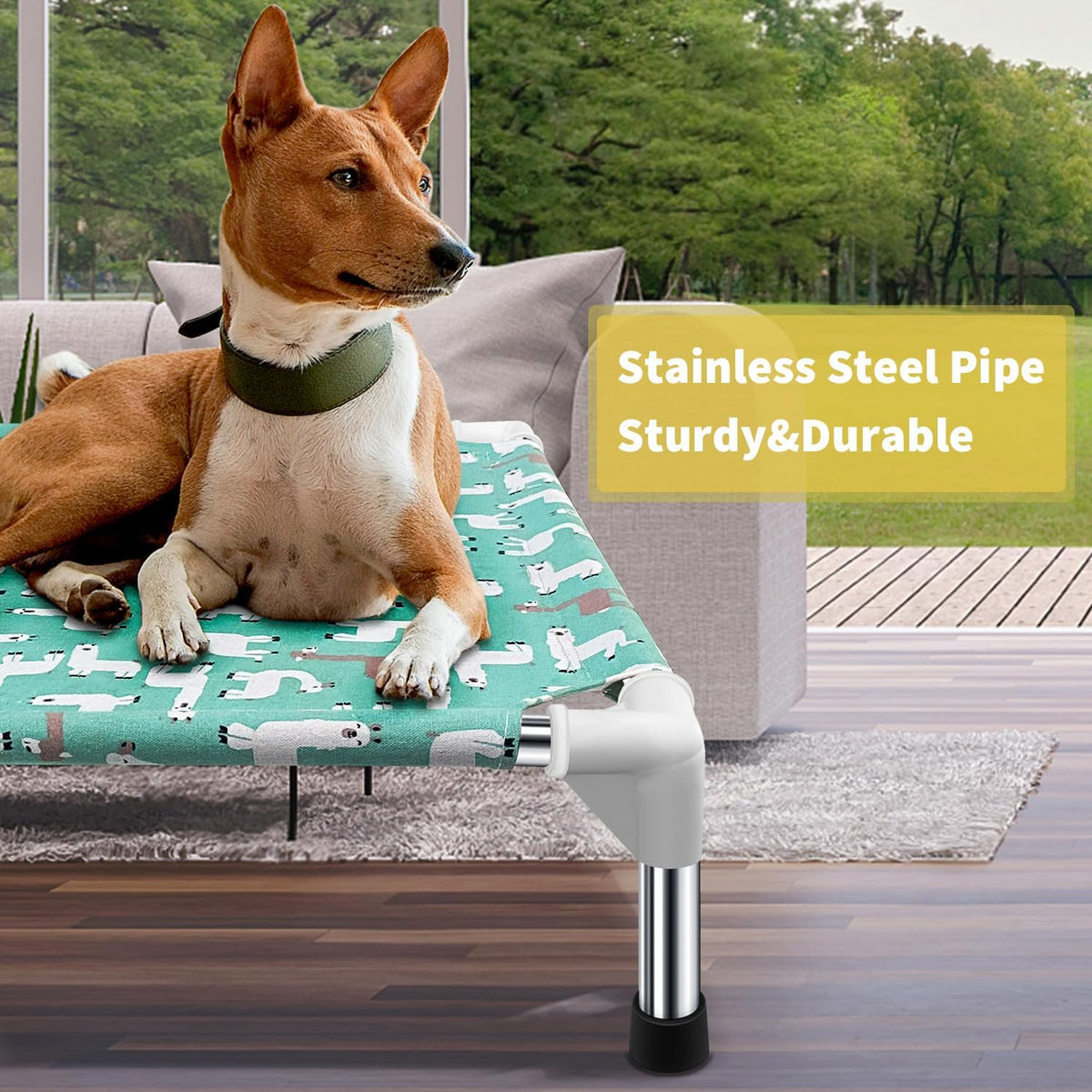 Elevated Dog Bed Pet cot for Small Dogs, Indoor and Outdoor Use – Essentials for Dogs - Medium - image 2