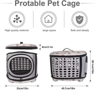Foldable Pet Dog Cat Puppy Handbag Carrier Cage - BIG FRENCHIES