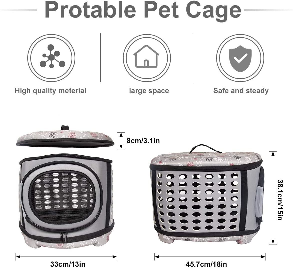 Foldable Pet Dog Cat Puppy Handbag Carrier Cage - BIG FRENCHIES