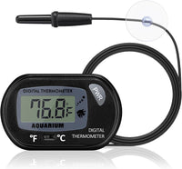 DaToo Aquarium Thermometer with Large LCD Display Fahrenheit/Celsius - 1 Pack