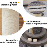 34" Tall Cat Scratching Posts - Grey - image 4