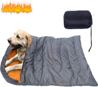Dog Sleeping Bag Waterproof Warm Packable Dog Bed with Storage Bag - Orange