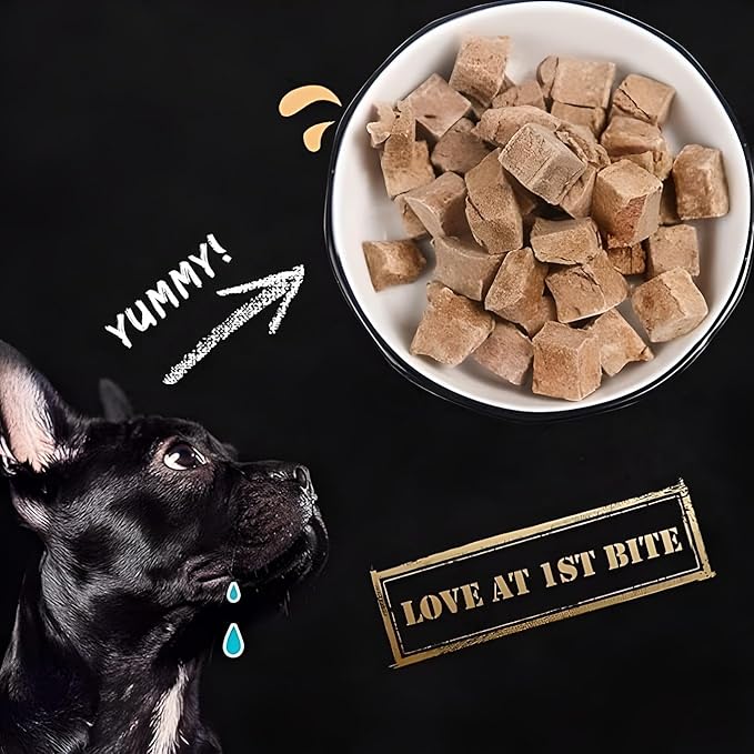 Organic Freeze Dried Dog & Cat Treats - Single Ingredient, Grain Free Food Toppers for Healthy Pets, No Fillers or Preservatives (3 Bag, Egg)