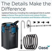 OASE BioMaster 2 600 Canister Filter for Aquariums – External Aquarium Filter with EasyClean Pre-Filter – Quiet Performance – Freshwater & Saltwater, Up to 160 Gallons
