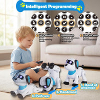 yiman Remote Control Robot Dog Toy - Blue - image 4