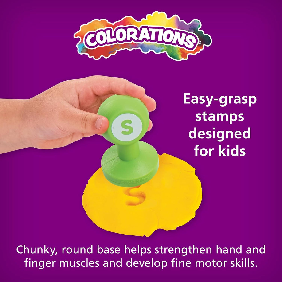 Colorations Alphabet Dough Stampers Set, Lowercase Letters - image 3