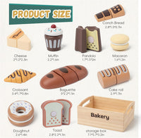 kienvy 10-piece wooden meat and fish play food set with storage box - view 22