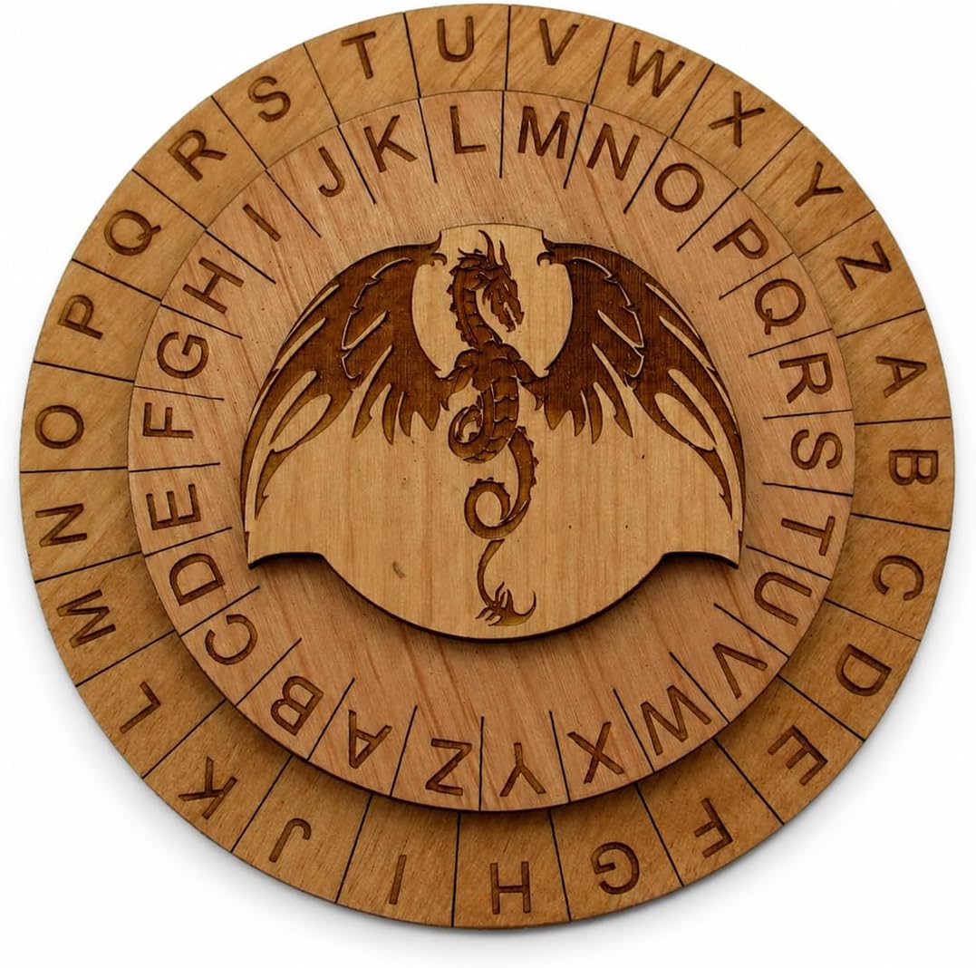 Creative Escape Rooms Hide and Seek laser engraved cipher wheel decoder, 2 pack - view 6