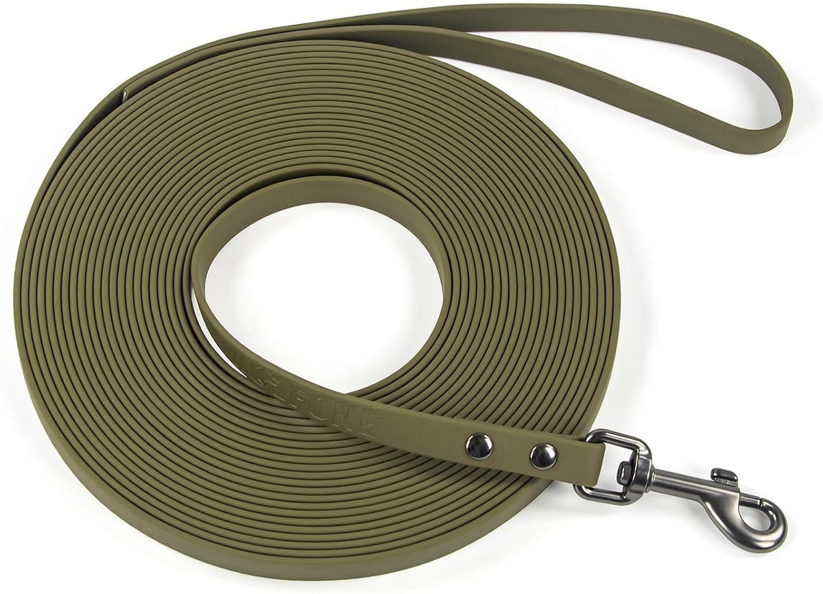 Wolfone Waterproof Dog Leash 10FT Long Line Training Leash for Dogs – Essentials for Dogs - 10ft x 0.52 IN / Army Green