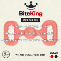 Natural Rubber Dog Toys for Large Aggressive Chewers - Tug Toy - Red / Large Breed (60 - 120 lb) - image 2