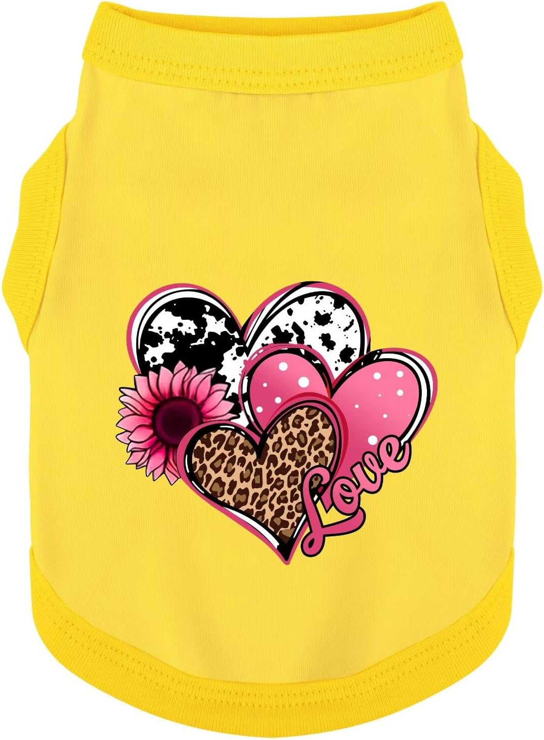 Discover Cozy Cotton Canine Wear: Soft, Lightweight - Yellow / 4XL-(50~90lb) | Back(~25.6")