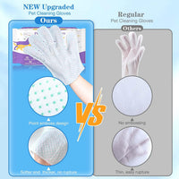 Dog Cleaning Gloves Wipes 15pcs Deodorizing Disposable Pet Grooming - 30pcs - image 3
