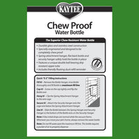 Kaytee Chew-Proof Water Bottle for Pet Rabbits, Ferrets - 6-Ounce / Clear - image 4