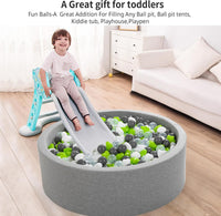 Ball Pit Balls Pack of 100 200 500 - White/Deep Gray/Light Green/Clear / 200 balls - image 4