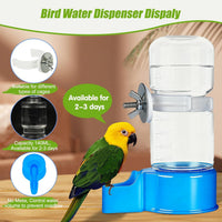 2 Pack Automatic Bird Cage Water Dispenser - Blue / 2PCS Water Dispenser - image 4