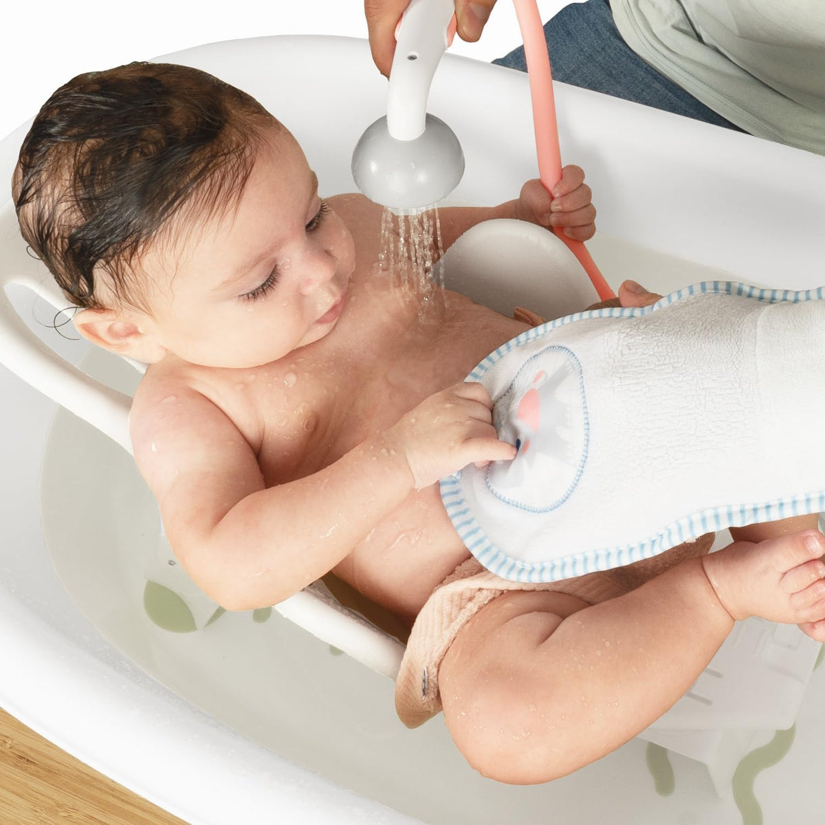 Yookidoo Baby Bath Shower Head - Wash & Glove Pink / 1 - image 4