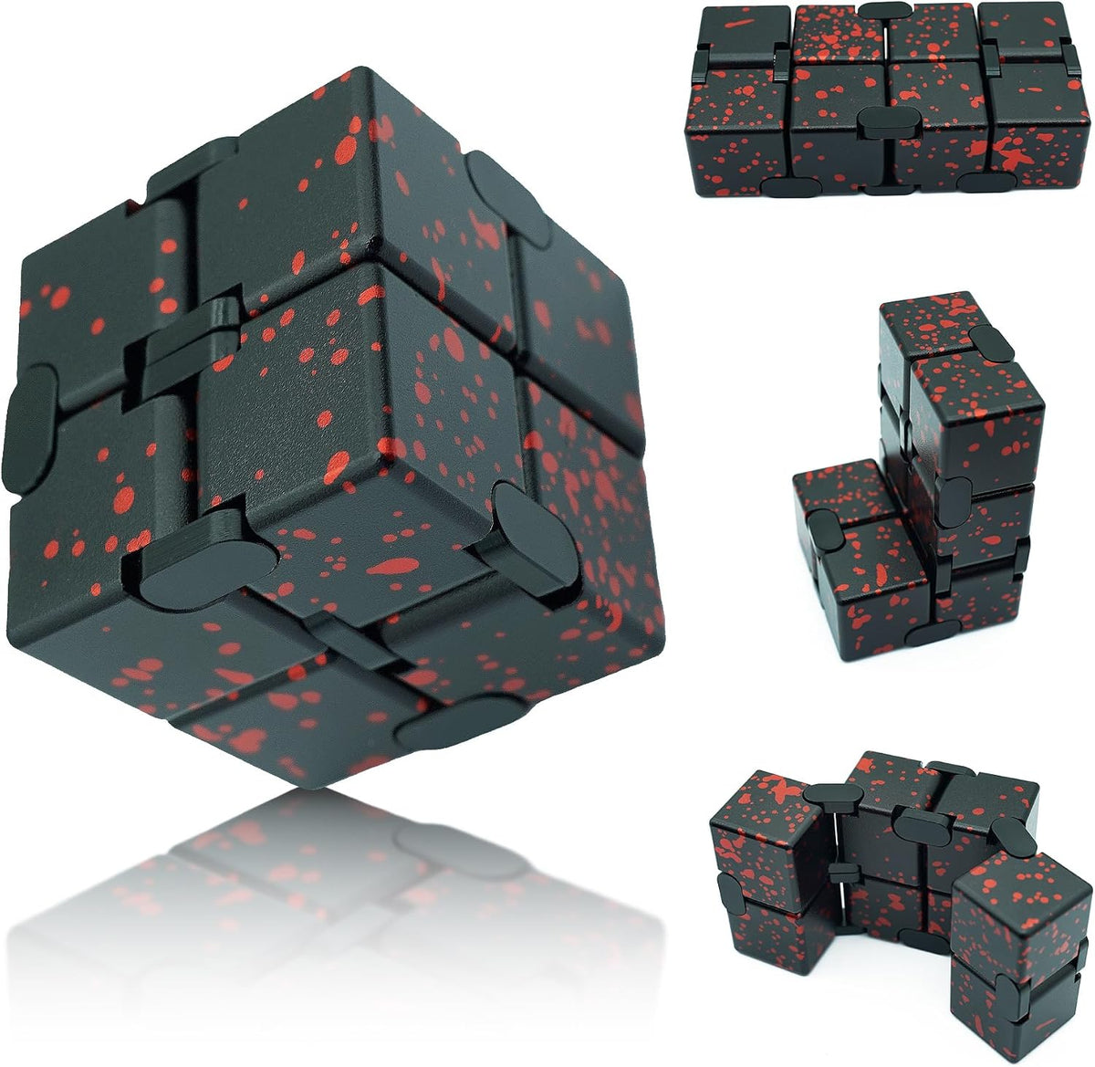 DOLASEV silver metal infinity cube fidget toy made of zinc alloy - view 5