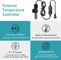 USB 10W Mini Submersible Aquarium Heater Adjustable Fish Tank Heater – Essentials for Fish - 25 Watts - image 3