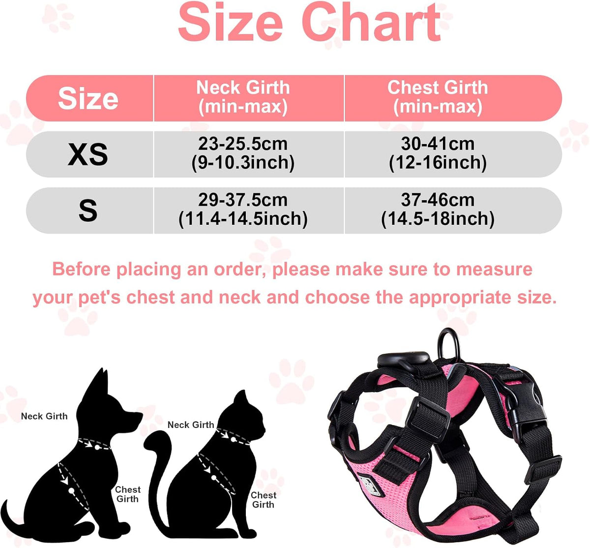 Cat Harness and Leash for Walking - S / Pink - image 2