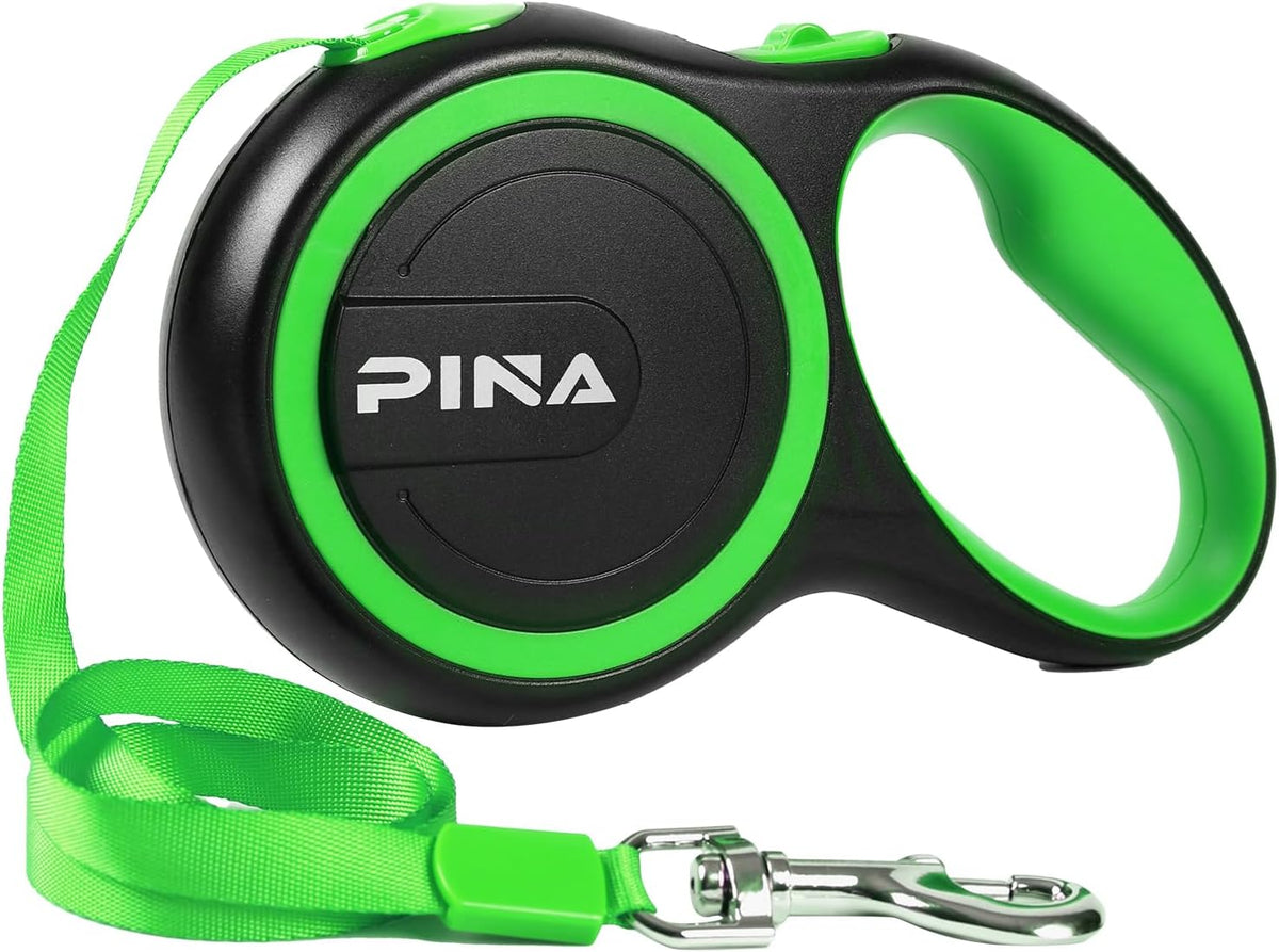 Retractable Dog Leash, 26ft Dog Leash for Small Medium Large Dogs Up to 110lbs, 360° Tangle-Free - 16 ft / Black Green