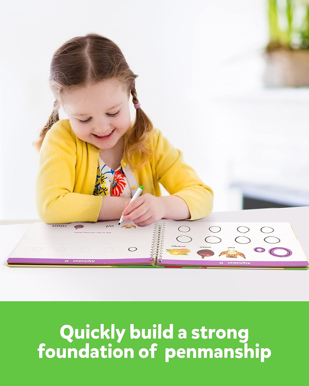 Coogam Learn to Write Workbook, Numbers Letters Practicing Book - image 4