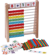 Wooden Abacus for Kids Math with 100 Beads