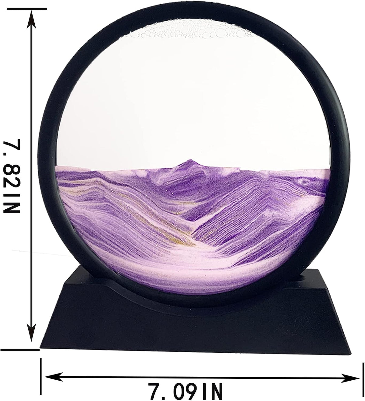 SANDCLE Moving Sand Art Liquid Motion, 3D Deep Sea Sandscape – Fun for Kids & Family - Purple / 7 inches - image 4