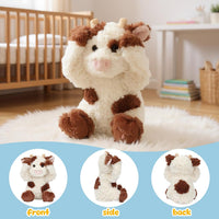 Hopearl Peek A Boo Cow Interactive Repeats What You Say Plush Diary - Cow - image 2
