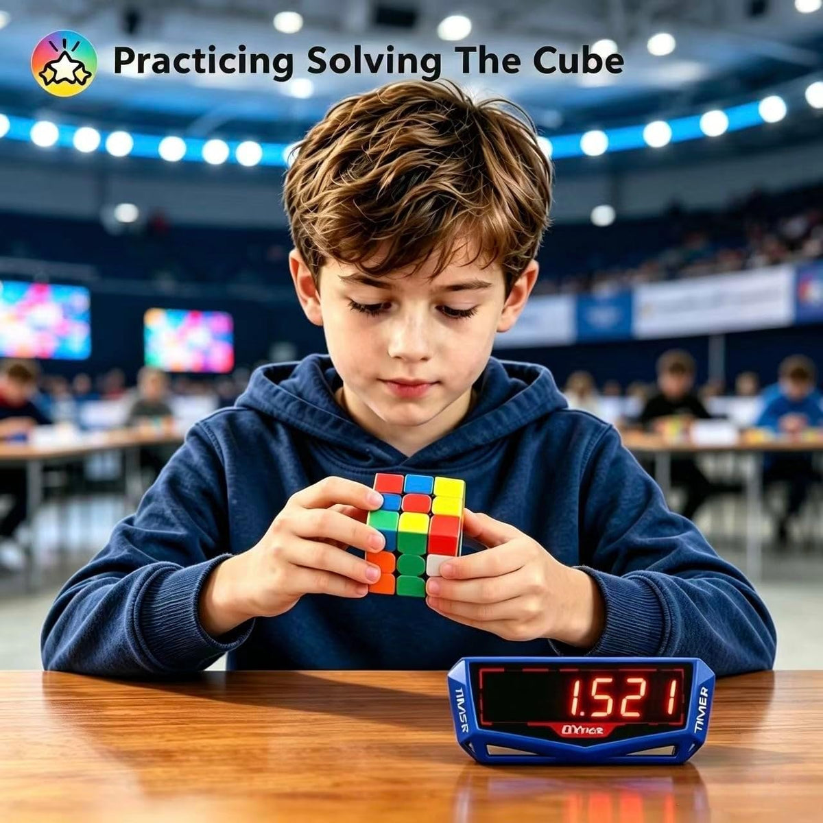 Speed Cube Set, ROXENDA 2x2 3x3 Pyramid Cube Bundle [3 Pack] – Fun for Kids & Family - 5 Pack Stickerless - image 2