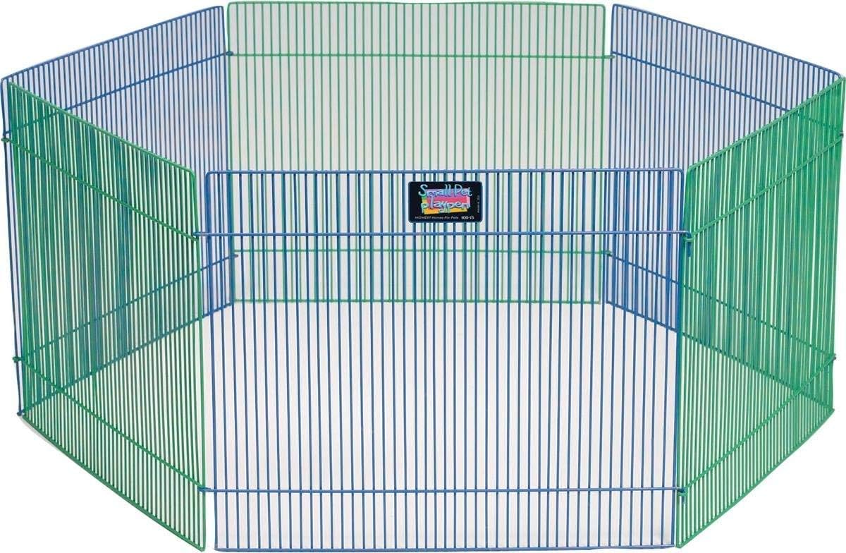 MidWest Homes for Pets Small Animal Pet Playpen/Exercise Pen - Playpen / 32"L x 32"W x 15"H