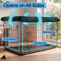 GORILLA GRIP Dog Enclosure Crate Cover Kennel Cage Topper 42in - Hunter Green / 30" X 19" X 21" - image 4
