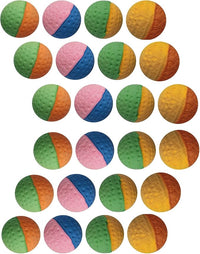 YnFag 24 Pack Foam Soccer Balls Cat Toys for Indoor Cats Cat Balls (24Pcs Two-Color Golf)