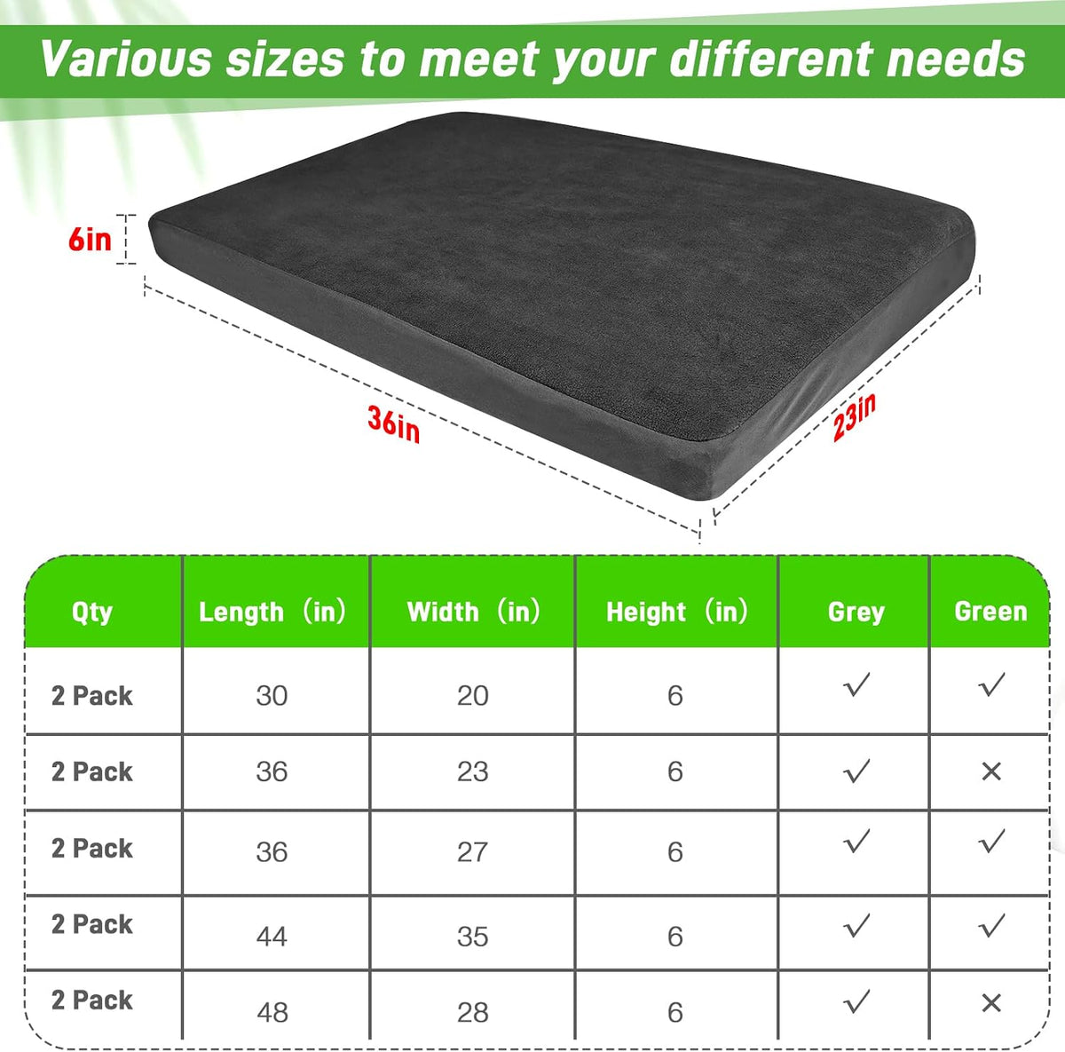 Dog Bed Covers Replacement Washable 100% Waterproof Soft Dog Bed - 36x23inch / Black - image 2
