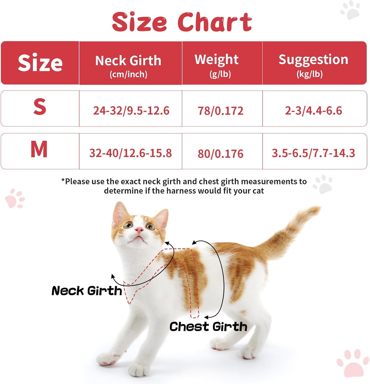 Cat Harness and Leash Set, Escape Proof Soft Vest Walk Pink XS – Essentials for Cats - Red-Plaid / Small - image 2