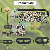 Bearded Dragon Leash and Harness Set, Bearded Dragon Accessories - Leopard - image 2