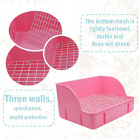 12Pcs Rabbit Litter Box for Cage - 【Pink】 - image 4