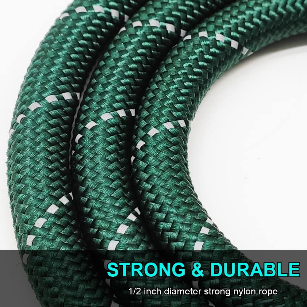 BTINESFUL 6FT Chewproof Dog Leash - dark green - image 4