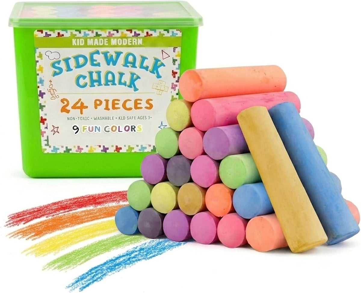 Kid Made Modern Non Toxic Sidewalk Chalk Bucket - 24