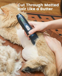 oneisall Cat Clippers and Paw Trimmer 3 in 1 Cat Grooming Kit,Cat Clippers for Matted Hair,Cordless Kitty Shaver for Matted Long Hair,2 Speed Pet Clippers