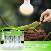 LUCKY HERP 4 Pack 100W Reptile Heat Lamp Bulb - 100 - image 2
