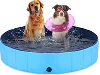 Dog Pool Foldable pet Pool Dog Swimming Pool Portable Suitable - 48x12in