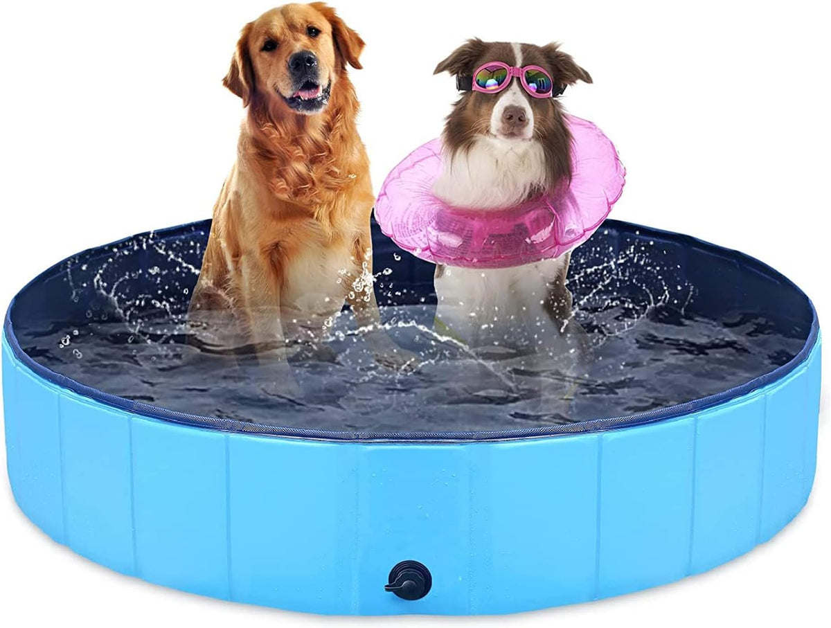 Dog Pool Foldable pet Pool Dog Swimming Pool Portable Suitable - 48x12in